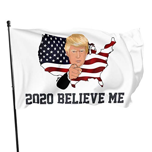 Panpanrui Trump 2020 Believe Me Nylon Flag–Oxford 100D Heavy Duty Nylon, Durable