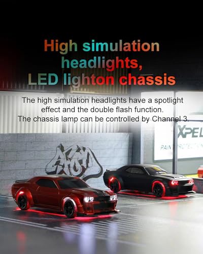 Image of Turbo Racing 1:76 Scale RC Sport Car, 2.4GHZ Remote Control Mini Model Car with Full Proportional RTR for Adults Toys (C75-Red)