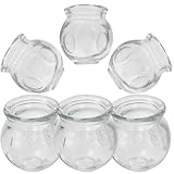 MAGICLULU Ensemble de 6 Ventouses Médecine Chinoise en Verre Épais pour Thérapie Cupping, Pratique Forte Aspiration, Peau Cou
