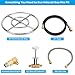 Stanbroil Natural Gas Fire Pit Stainless Steel Burner Ring Installation Kit, 18-inch