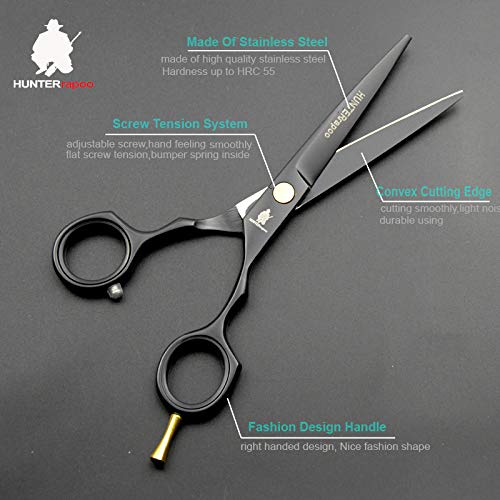 Amazon | [HUNTERrapoo] 5.5 インチ理髪はさみ プロ用 ヘアカット 美容