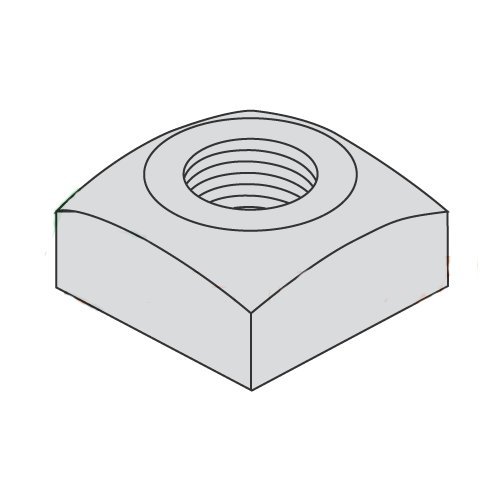 3/8-16 Regular Square Nuts/Steel/Hot Dip Galvanized (Carton: 700 pcs)
