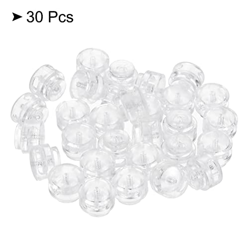 PATIKIL Cord Locks, 30 Pack Round Spring Toggle Stopper for Drawstring Bag Shoelaces Clear, 17x16mm - Image 3