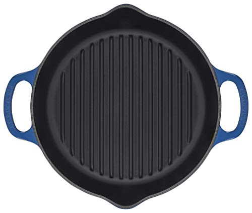 Le Creuset Enameled Cast Iron Signature Deep Round Grill, 9.75", Marseille #TOP2