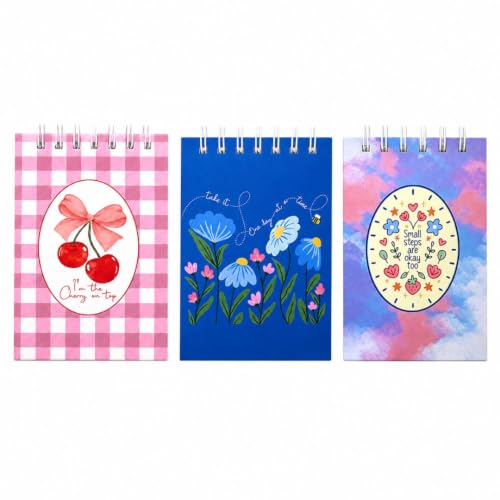 Image of A7 Pocket Notepad, Pack of 3, 160 Pages, Hardcover