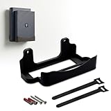 Wandhalterung passend für Telekom Speedport 7 Router – Integriertes Kabelmanagement & offene Bauform zur Hitzeableitung – inkl. Montagezubehör & Klett-Kabelbinder – Made in Germany – Schwarz