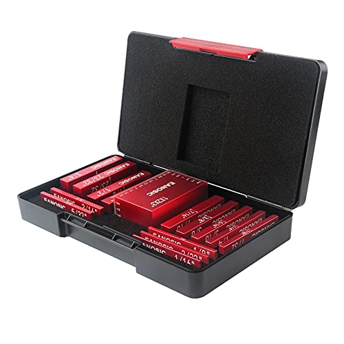 EANOSIC Setup Blocks Height Gauge Set, 15pcs Precision Aluminum Setup Bars for Router and Table Saw Accessories Woodworking Set Up, Bars Include Laser Engraved Size Markings - Image 5