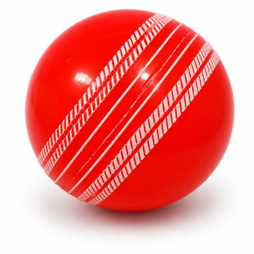 Image of I-10 Rubber Cricket Ball for Practice and Training | Synthetic Rubber Cricket Ball | High Bounce Cricket Practice Ball | Indoor Outdoor Use | Durable Cricket Coaching Ball | 110-120 g |
