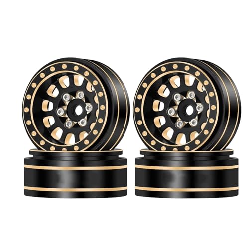 RC�z�C�[���n�u For Gladiator For Bronco For TRX4M For SCX24 C10 For JLU DB 1/18 1/24 1.1�C���` �^�J�r�[�h���b�N�z�C�[�� �l�K�e�B�u�I�t�Z�b�g 3.5mm RC�N���[���[�J�[�p(1