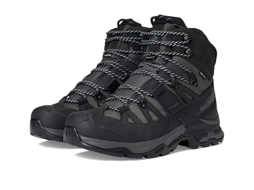 Salomon Men's QUEST 4 GORE-TEX Hiking Boots For Men, Magnet/Black/Quarry, 9.5