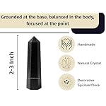 Amazing Gemstone Black Tourmaline Crystal Towers ~ Natural Healing Crystal Point Obelisk for Reiki Healing and Crystal Grid (2" to 3" Inch) - Image 5