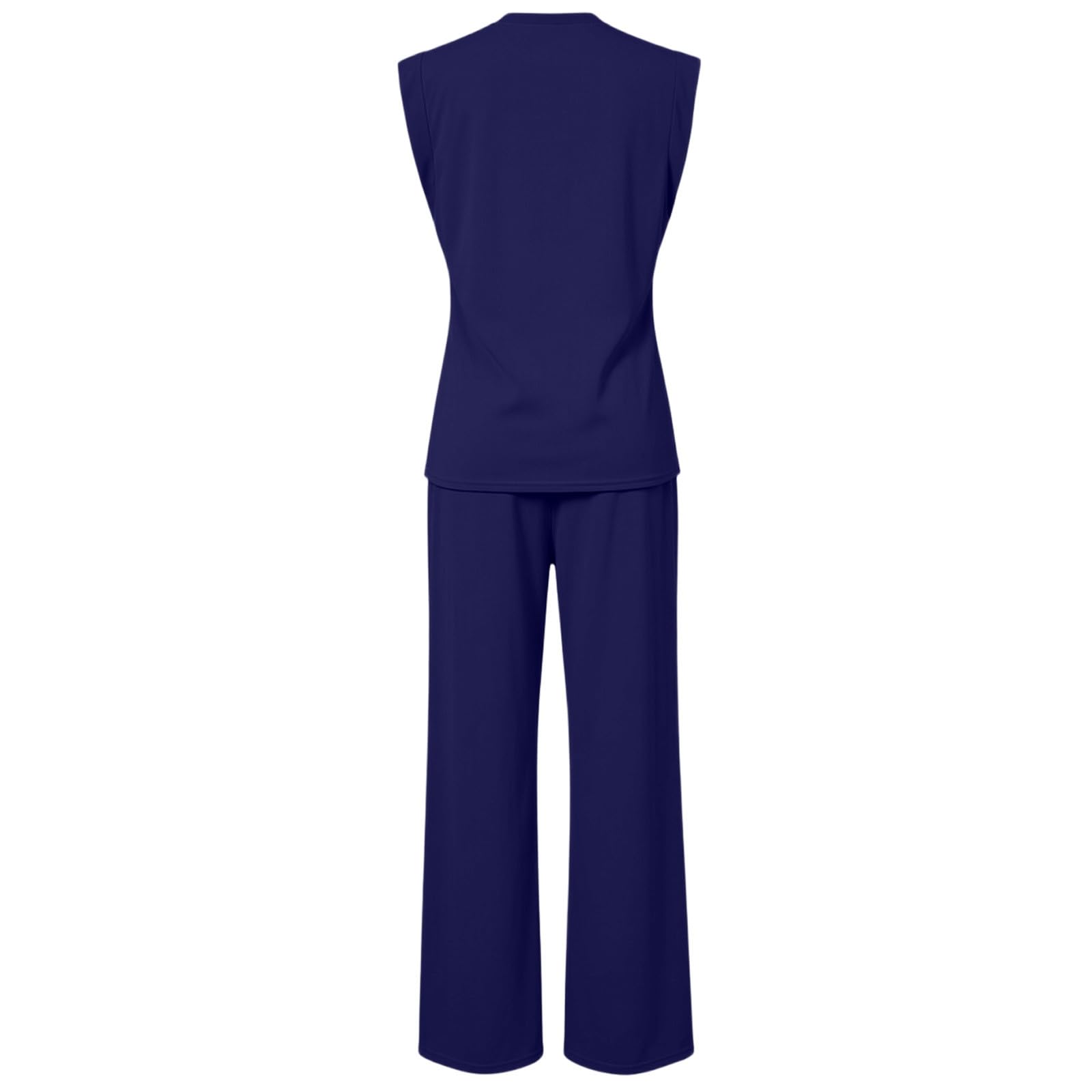 Ensemble Deux pièces décontracté composé d'un Pantalon de Jogging Souple et d'un débardeur, Confortable et Streetwear.