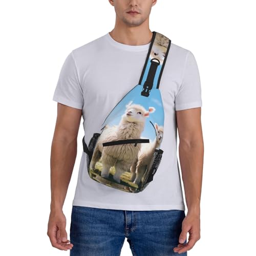 Mochila cruzada tipo sling para viaje y senderismo unisex miniatura 2