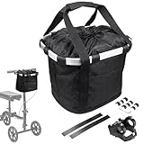 EDWERD Knie-Scooter-Korb mit Griff – Universal-Lenker-Aufbewahrungstasche für Kniewanderer, Rollatoren und Fahrräder, einfach zu tragen für den täglichen Gebrauch