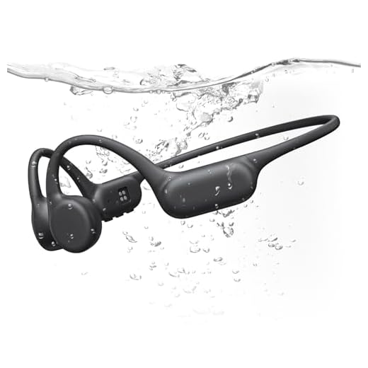 PSIER Bone Conduction Headphones IPX8 Waterproof Swimming Headphones Open Ear Headphones with MP3 Mode 32GB Memory Up to 8 Hours Playtime Bluetooth 5.4 Ear Buds Secure Fit for Running and Fitness