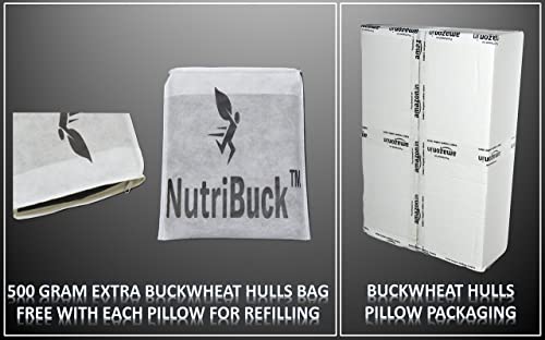 Image of Buckwheat Hulls Pillow |Pillow for Neck Pain | Shoulder Pain | Back Pain | Other Sleeping Problem (Dark Green)