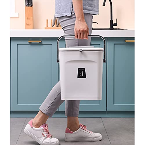 Caneca de basura rectangular para cocina 2.4 gal miniatura 6