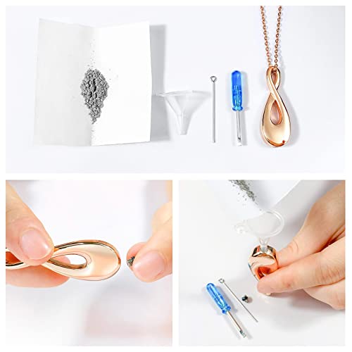 Colcolo Colares de urna memorial para cinzas de aço inoxidável, encanto artificial decorativo, medal