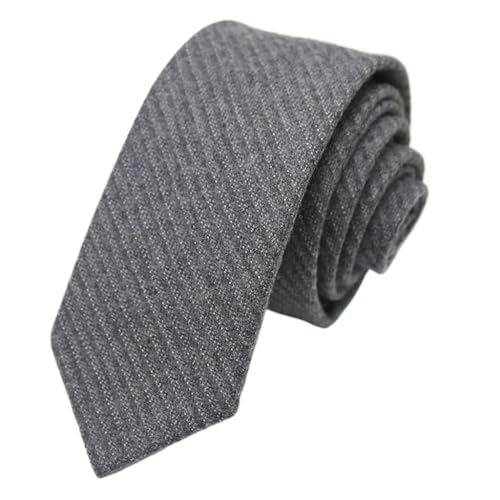 SIDUFHAOPKLL Tie Men's Business Casual Narrow Striped Hand Fashion Korean Yarn-dyed Dark Wool
