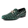 Amali Barnes Mens Dress Shoes Sparkly Glitter Encrusted Tuxedo Slip on Loafers for Men – The Original Smoking Men Dress Shoes Runs Large – GO 1/2 Size Down