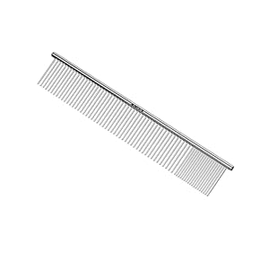 Andis68545stainlesssteelcombforknotsmatsloosehairremovaleffectivedemattingtoolcomfortablelightweightportablesafefordogscatspetssilver10inch Urban Country Home Decor Andis 68545 stainless steel comb for knots mats loose hair removal effective dematting tool comfortable lightweight portable safe for dogs cats petssilver 10 inch urban country home decor