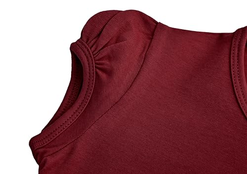 Image of Lilax Girls Short Puff Sleeve Cotton T-Shirt, Toddler & Little Girls Top | 95% Cotton Puff Sleeve Tee; Crewneck, Short Sleeve; Toddler & Girls Sizes 2T-12; for School, Play & Everyday; Machine Wash
