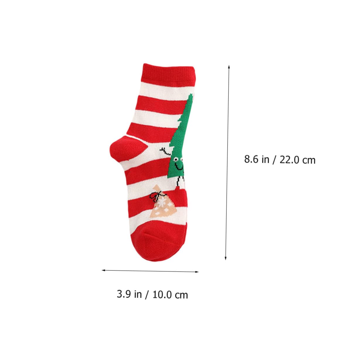 SHERCHPRY 5pares Medias de Navidad Cálidas de Algodón para Calcetines de Dibujos Animados Tema de Navidad de Calcetines Navideños para Fiestas