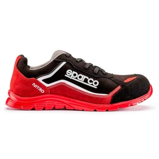 Sparco - Nitro Marcus ESD S3L SR FO - Scarpe Antinfortunistiche Running Unisex - Calzature da Lavoro Idrorepellenti - Puntale Composito - Suola Antiscivolo - Traspiranti - EU 41