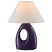 Produktbild Textil Tisch Leuchte weiß Keramik Büro Wohn Zimmer Beleuchtung Lese Lampe purple Globo 21671