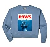 Womens Paws Ferret Funny Ferret Lover Gifts For Men Women Kid Teen Comfort Colors Crop Sweatshirt