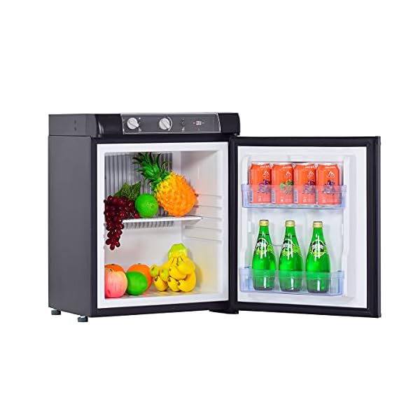 SMETA 3 Way Compact Propane Electric Fridge Mini Refrigerator