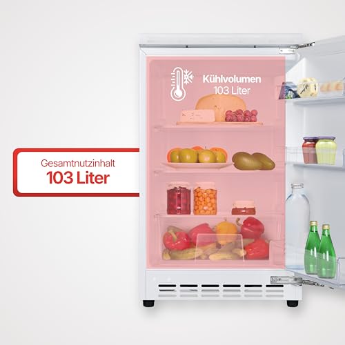 Amica Unterbau Vollraum Kühlschrank dekorfähig für 81,5 cm Nische elektronische Steuerung Inverter Kompressor LED Beleuchtung Tür-Offen-Alarm