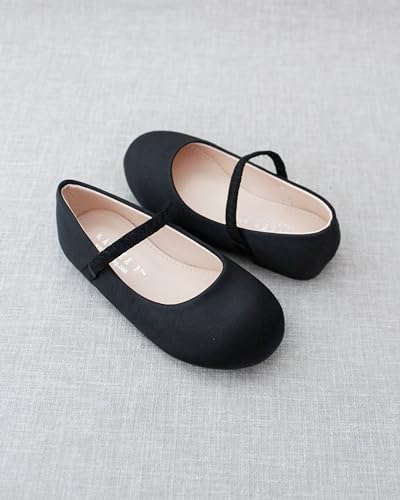 KAILEE P Girls Satin Mary Jane Flats3