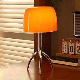 Orange Mushroom Lamp,Cute...