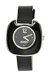 Type de verre : Minéral Esprit - ES103762001 - Montre Femme - Quartz Analogique - Cadran Noir - Bracelet Cuir Noir
