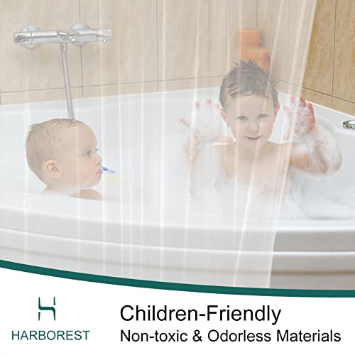 Harborest Clear Shower Curtain Liner - 72X72 Plastic Shower Curtain Liner 4 Gauge Peva Lightweight Waterproof For Bathroom Shower And Bathtub With 3 Magnets,1 Pack #TOP1