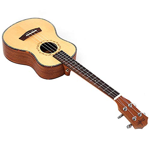 26 inch Acoustic Guitar Combo Classical Nylon Strings Ukulele Set Spruce Wood 4 Strings for Beginner Kit Guitar Starter Pack Yellow - Les Beatles, Paul McCartney, John Lennon, RIngo Starr, George Harrison 26 inch Acoustic Guitar Combo Classical Nylon Strings Ukulele Set Spruce Wood 4 Strings for Beginner Kit Guitar Starter Pack Yellow – Image 4