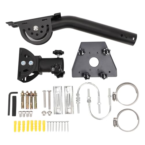 Adaptador de Tubería Starlink Gen 3, Kit de Poste de Montaje Gen 3 Juego de Adaptadores de Pared de Techo con Rotación de Plato Estándar, Aleación de Acero, para Instalación de