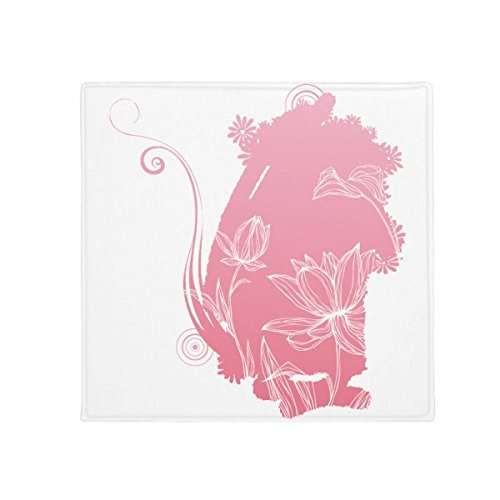 Tapis de sol fleur de lotus 80x80cm cadeau idéal pour la maison - 2