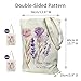 itgowisa Elegant Watercolor Floral Tote Bag for Women - Bloom Where You're Planted - 15.7