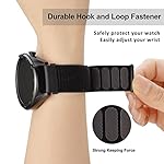 WOCCI 22mm Adjustable Nylon Watch Band, Quick Release Sport Loop Strap (Black) - Image 4