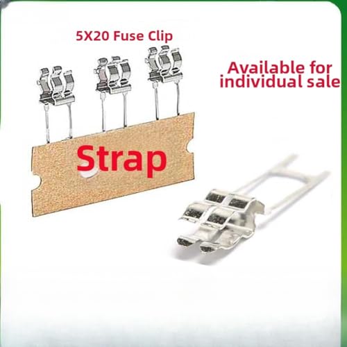 Clip fusible en laiton 5x20 mm support de montage PCB avec douille à ressort