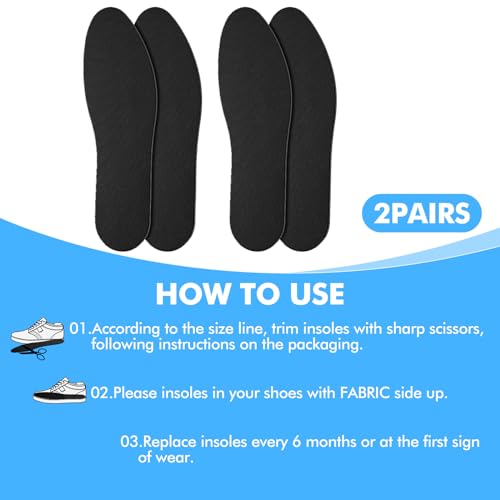 Plantillas para Zapatos WLLHYF 2 Pares Talla Única miniatura 3