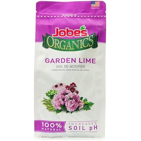 Jobe's Organics Garden Lime, Lime Powder Soil Amendment for Lawns, Plants, and Gardens, 6 lbs Bag Cover
