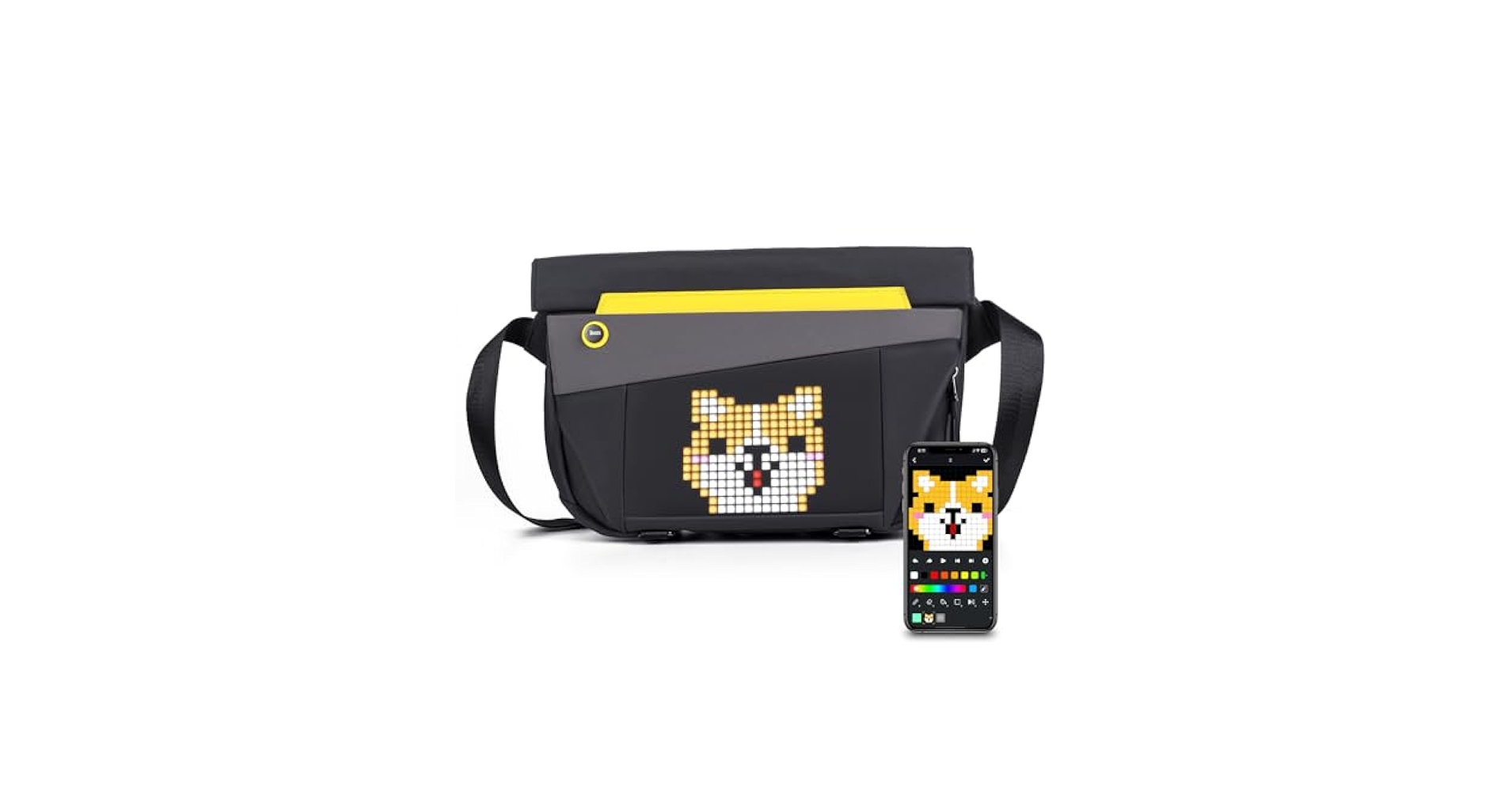 【みーちゃん】Divoom Pixoo Sling Bag ボディ Amazon.com: Divoom Sling Bag-V with App Control, LED Sling
