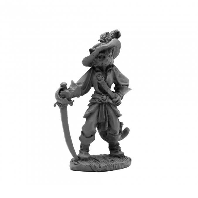 Reaper Miniatures Catfolk Ranger - 25mm Heroic Scale Metal Figure For D&D, Pathfinder, Tabletop RPG