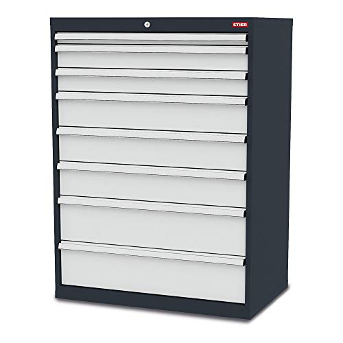 STIER Schubladenschrank mit 8 Schubladen, BxTxH 900x575x1220 mm...