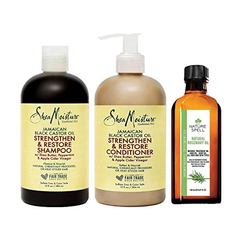 SHEA MOISTURE / Jamaican Black Castor Oil, Strengthen & Restore / Shampoo / Conditioner / Nature Spell