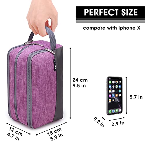 Image of WANDF Travel Toiletry Bag for Men, Small Dopp Kit for Toiletries