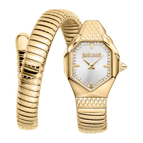 Just Cavalli Femmes Analogique Quartz Montre avec Bracelet en Acier Inoxydable JC1L369M0035